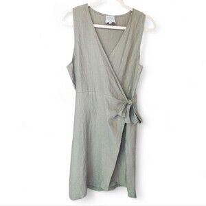 SJK The Label linen wrap dress 10